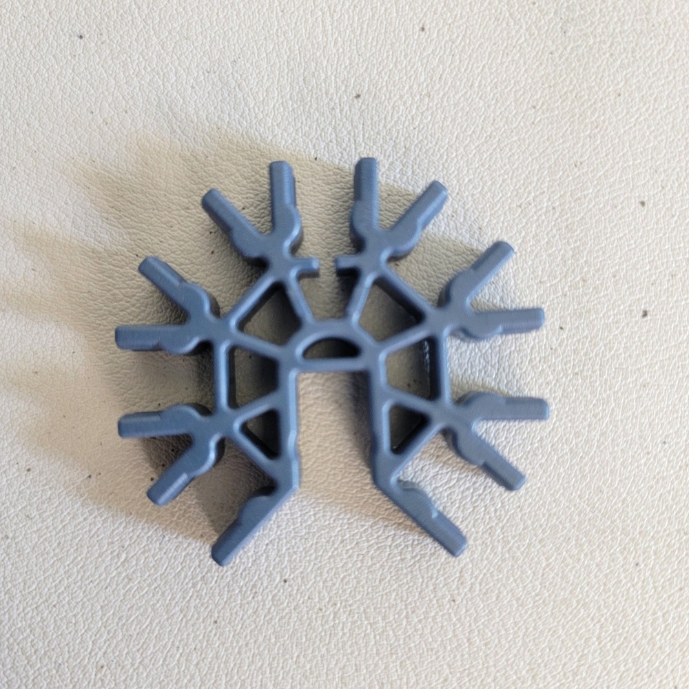 K'NEX 7 Way 3D Connector Metallic Blue Replacement Parts Bulk Lot Qty 100